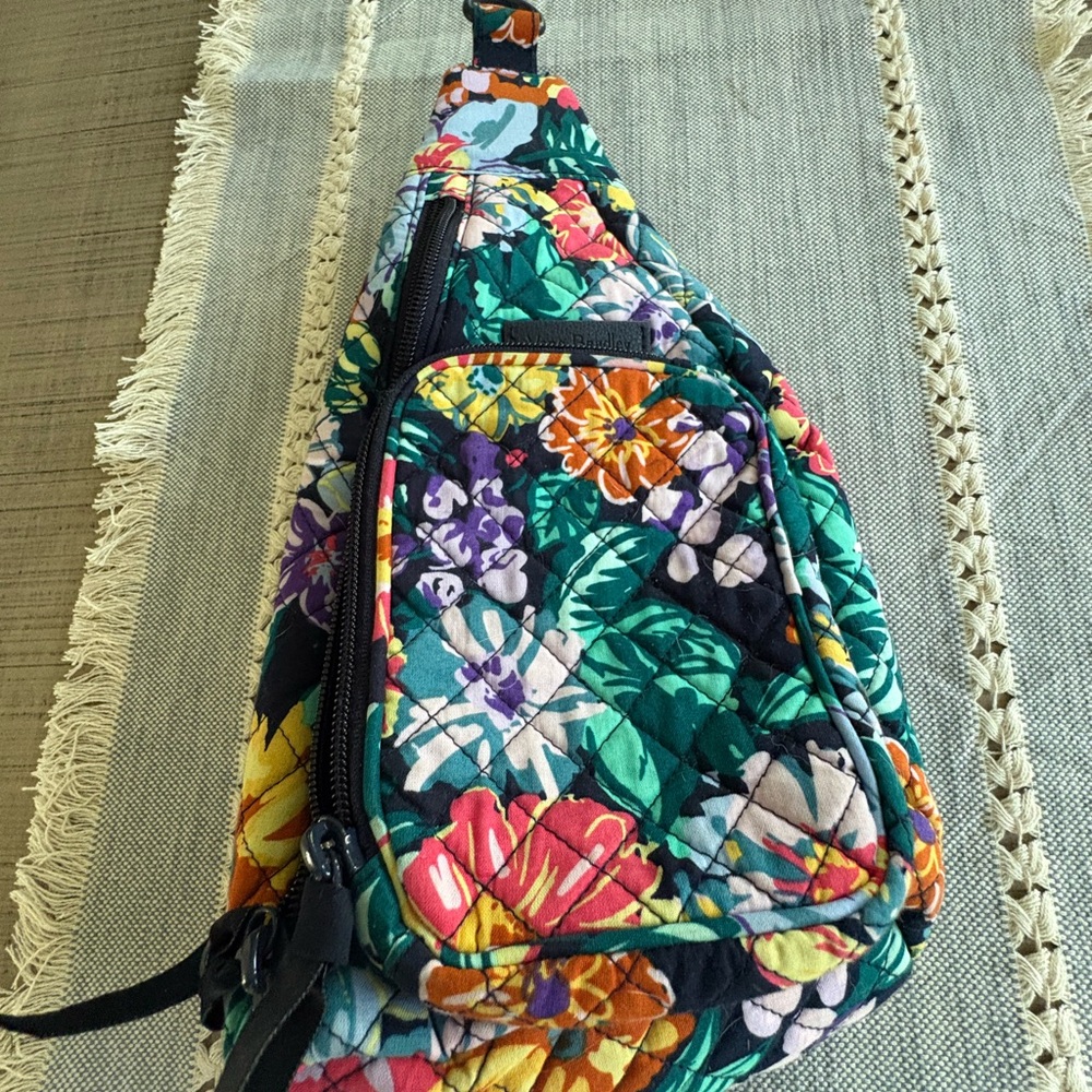 Vera Bradley Happy Blooms (retired) Sling Crossbody